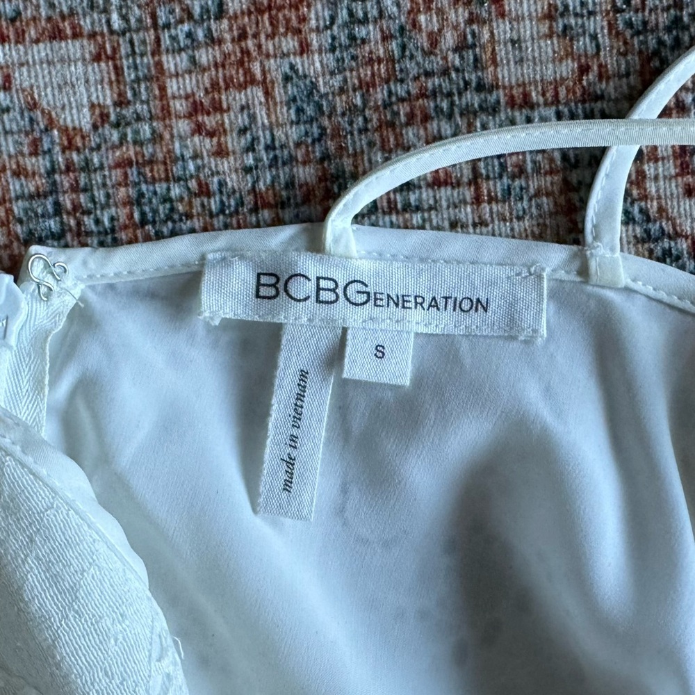 Bcbgeneration White Eyelet Romper. Super Cute! - image 3